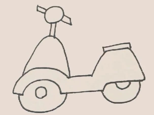 電動車簡筆畫步驟