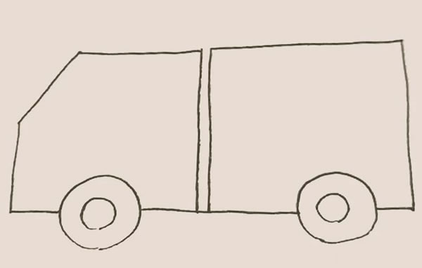 卡車簡筆畫步驟