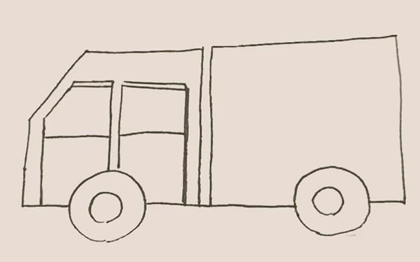 卡車簡筆畫步驟