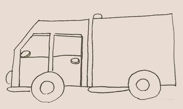 卡車簡筆畫步驟