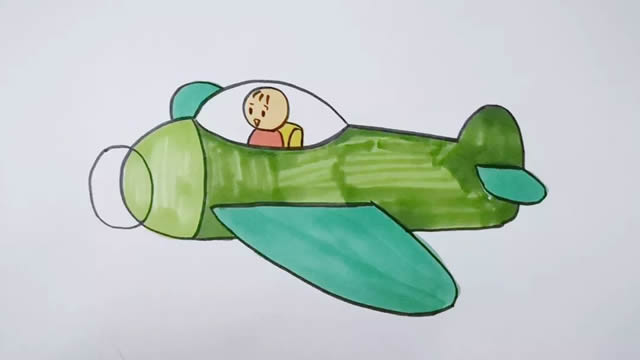 飛機簡筆畫的詳細步驟