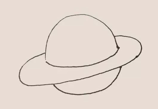卡通的UFO外星人簡(jiǎn)筆畫