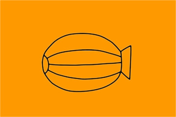 幾款不同的飛艇簡(jiǎn)筆畫(huà)