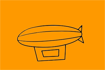 幾款不同的飛艇簡(jiǎn)筆畫(huà)