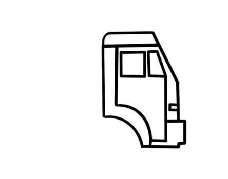 混凝土攪拌車簡筆畫步驟