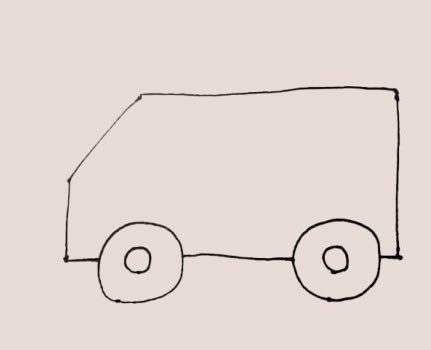 飛馳中的救護(hù)車簡(jiǎn)筆畫(huà)