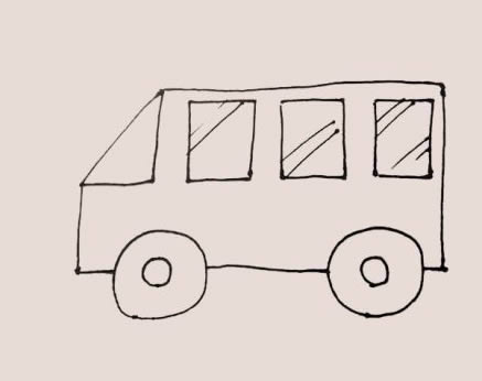 飛馳中的救護(hù)車簡(jiǎn)筆畫(huà)
