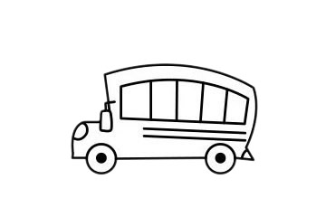 分享幾款不同的校車簡筆畫