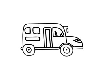 分享幾款不同的校車簡筆畫
