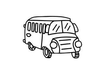 分享幾款不同的校車簡筆畫