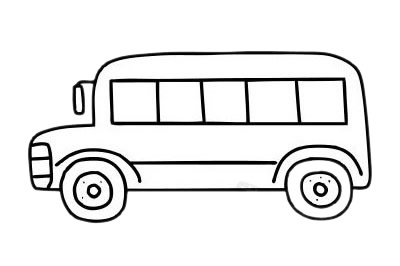 分享幾款不同的校車簡筆畫