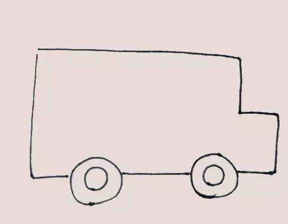 校車簡(jiǎn)筆畫步驟教程
