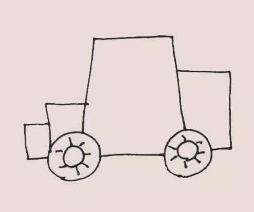 鏟車簡筆畫步驟