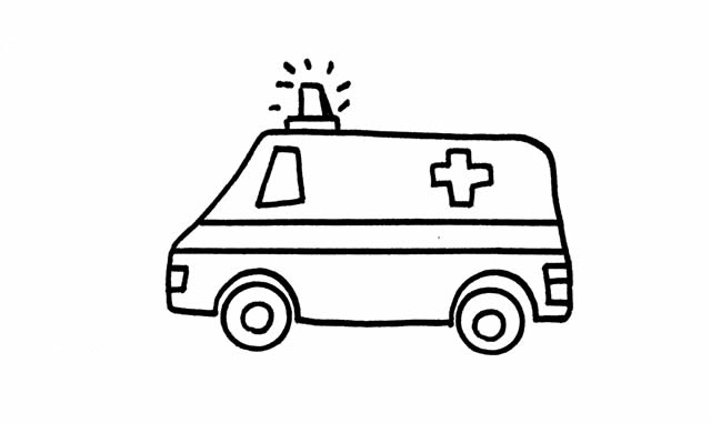 救護車簡筆畫怎么畫 救護車簡筆畫怎么畫