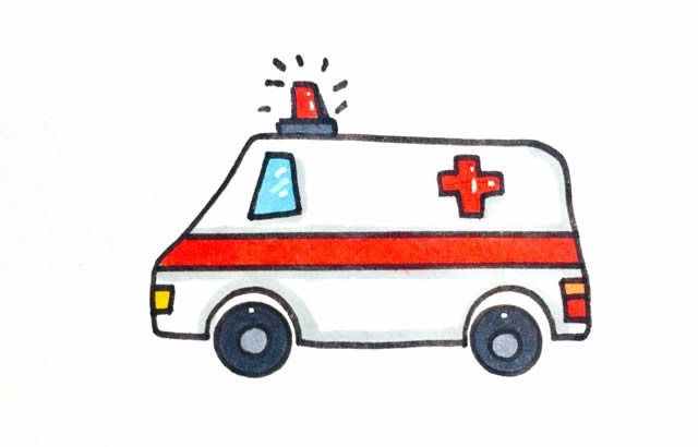 救護車簡筆畫怎么畫 救護車簡筆畫怎么畫