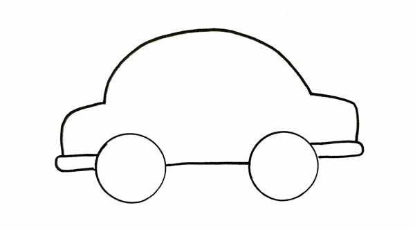 兒童簡(jiǎn)筆畫(huà)小汽車(chē)彩色畫(huà)法