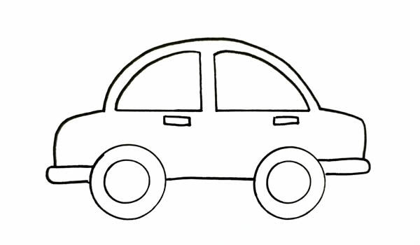 兒童簡(jiǎn)筆畫(huà)小汽車(chē)彩色畫(huà)法
