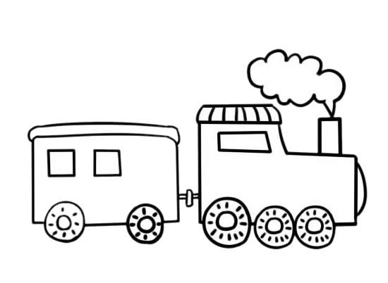 卡通火車簡筆畫帶顏色 卡通火車簡筆畫帶顏色