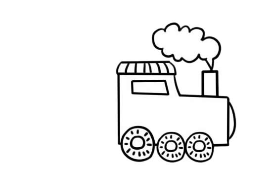 卡通火車簡筆畫帶顏色 卡通火車簡筆畫帶顏色