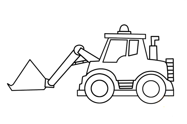 推土機(jī)怎么畫(huà)簡(jiǎn)單又好看