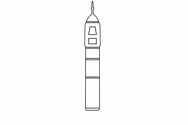 神舟五號宇宙飛船簡筆畫