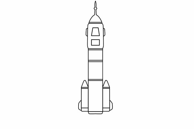 神舟五號宇宙飛船簡筆畫