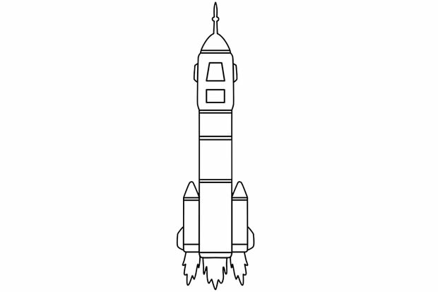 神舟五號宇宙飛船簡筆畫