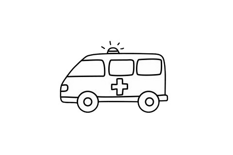 救護車簡筆畫步驟 救護車簡筆畫大全