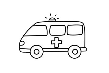 救護車簡筆畫步驟 救護車簡筆畫大全
