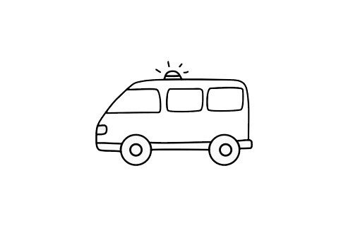 救護車簡筆畫步驟 救護車簡筆畫大全
