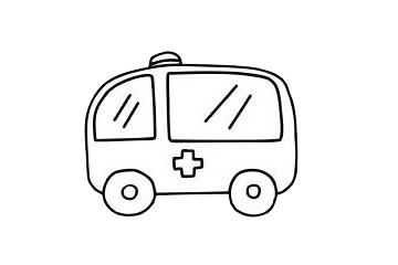 救護車簡筆畫步驟 救護車簡筆畫大全