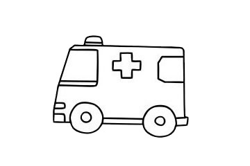 救護車簡筆畫步驟 救護車簡筆畫大全
