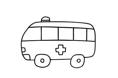 救護車簡筆畫步驟 救護車簡筆畫大全