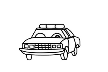 警車簡筆畫怎么畫 警車簡筆畫步驟