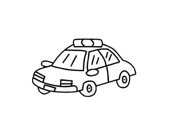 警車簡筆畫怎么畫 警車簡筆畫步驟