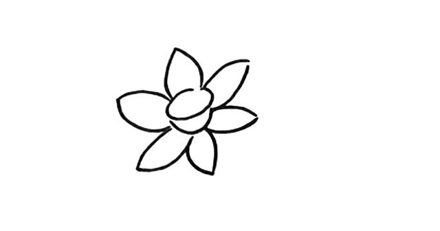 漂亮的水仙花簡(jiǎn)筆畫(huà)教程