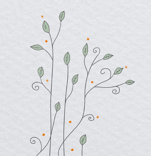 一組有藝術(shù)感的花朵簡(jiǎn)筆畫(huà)