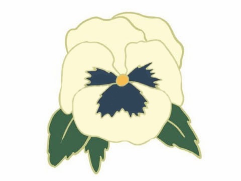 涂色的三色堇簡(jiǎn)筆畫(huà) 涂色的三色堇簡(jiǎn)筆畫(huà)