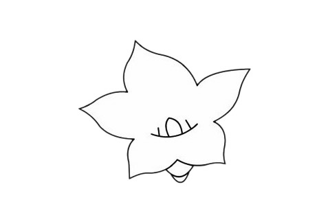 桔梗花簡筆畫簡單畫法步驟