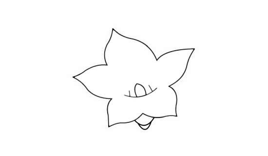 桔梗花簡筆畫簡單畫法步驟