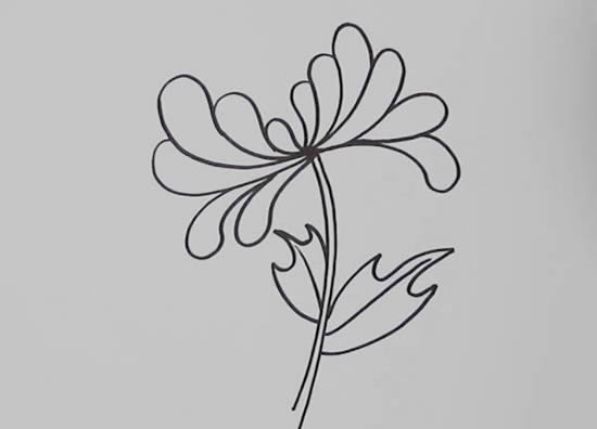 黃菊花怎么畫簡單又好看