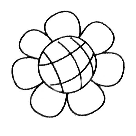 一步步教你畫簡(jiǎn)單的向日葵