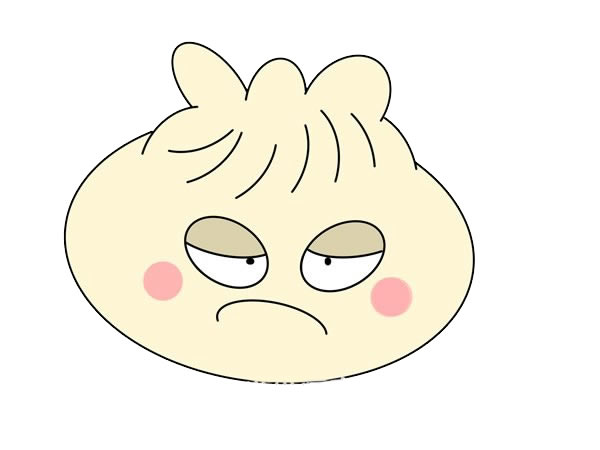 卡通包子簡筆畫畫法