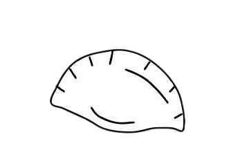 餃子簡筆畫圖片大全