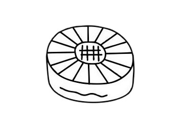 幾幅關(guān)于月餅的簡筆畫