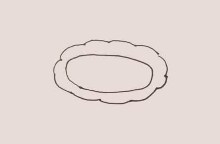 中秋美食月餅簡筆畫