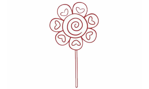 漂亮的棒棒糖兒童簡筆畫 漂亮的棒棒糖兒童簡筆畫