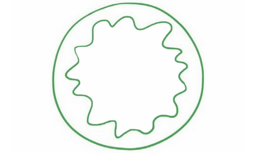 甜甜圈兒童簡筆畫教程