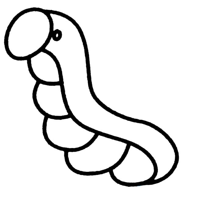 大青蟲簡筆畫