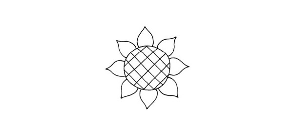 兒童學畫向日葵簡筆畫